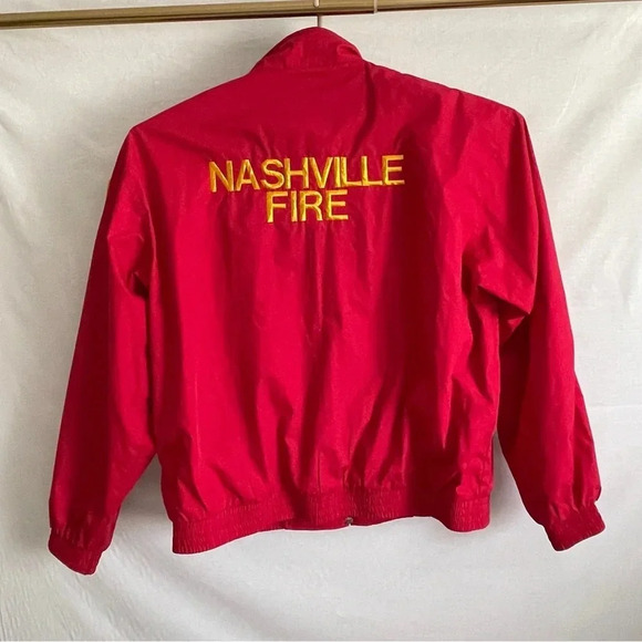 Vintage: Nashville fire department windbreaker, embroidered “W Jackson”- Size XL - Picture 3 of 14